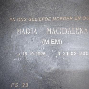SANDERS Rudolph Cornelius 1922-1997 &amp; Maria Magdalena 1925-2002