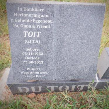 TOIT G.J.T.A., du 1952-2013