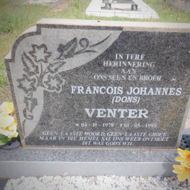 VENTER Francois Johannes 1978-1999
