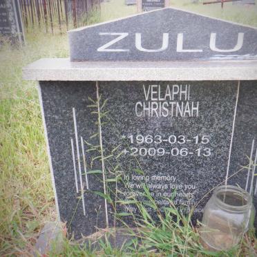 ZULU Velaphi Christnah 1963-2009