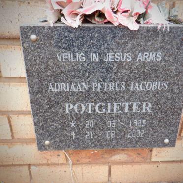 POTGIETER Adriaan Petrus Jacobus 1925-2002