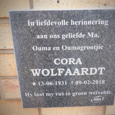 WOLFAARDT Cora 1931-2018