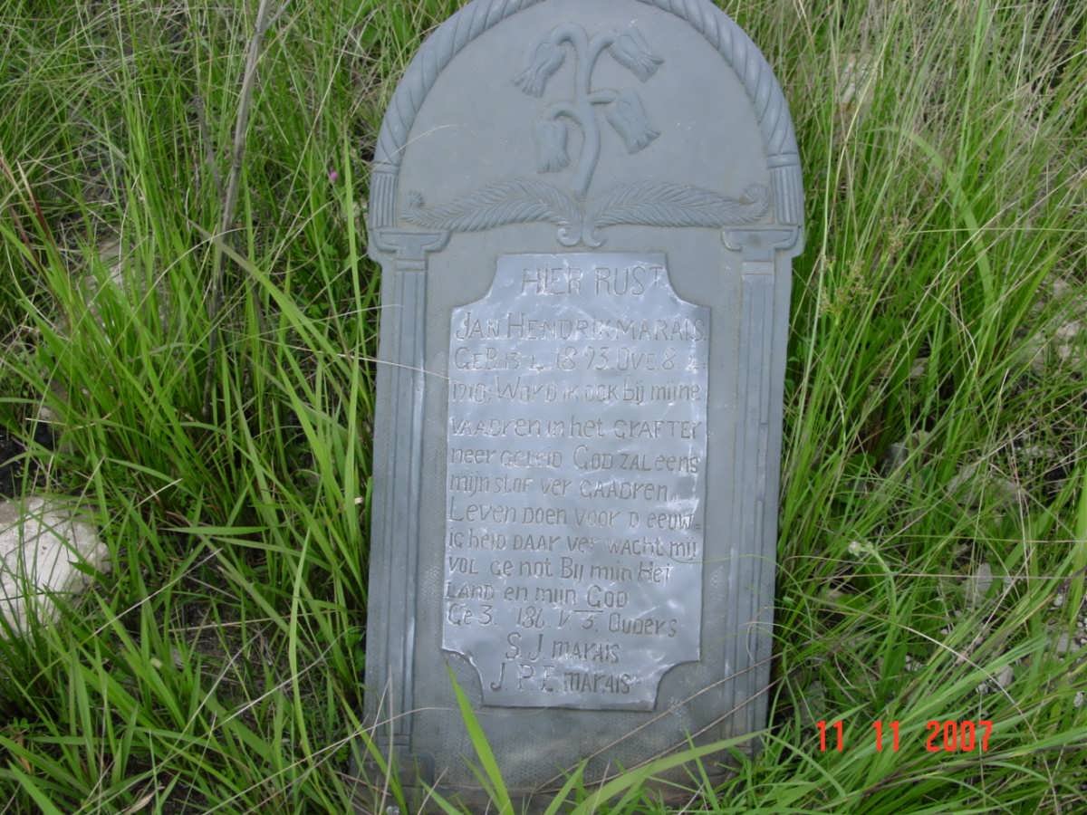MARAIS Jan Hendrik 1893-1910