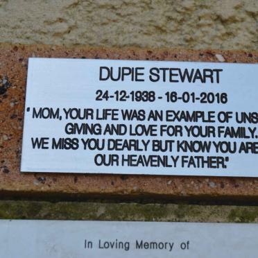 STEWART Dupie 1938-2016
