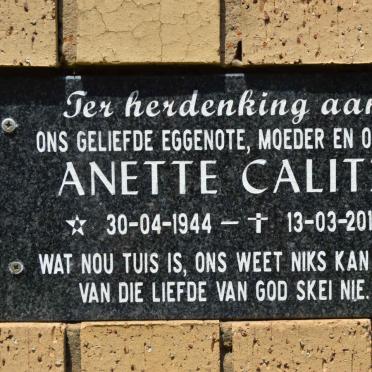 CALITZ Anette 1944-2013