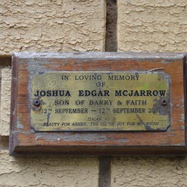 MCJARROW Joshua Edgar 2001-2001