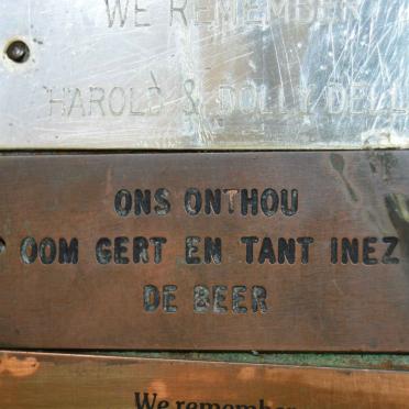 BEER Gert, de &amp; Inez