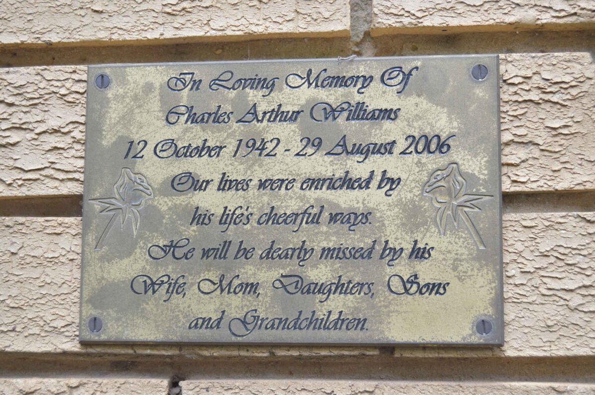 WILLIAMS Charles Arthur 1942-2006