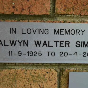 SIMPSON Alwyn Walter 1925-2003
