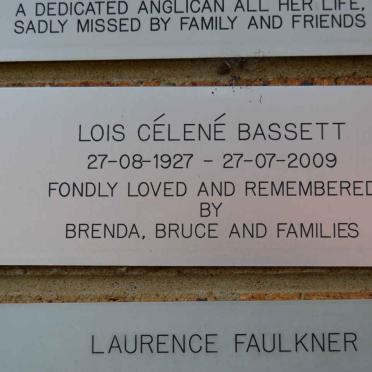 BASSETT Lois Célené 1927-2009