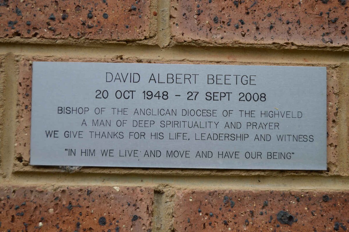 BEETGE David Albert 1948-2008