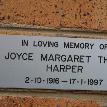 HARPER Joyce Margaret Thain 1916-1997