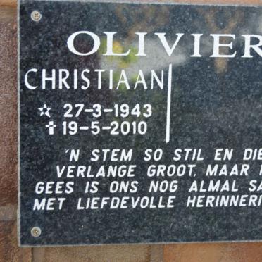 OLIVIER Christiaan 1943-2010