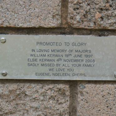 KERWAN William -1997 &amp; Elsie -2003