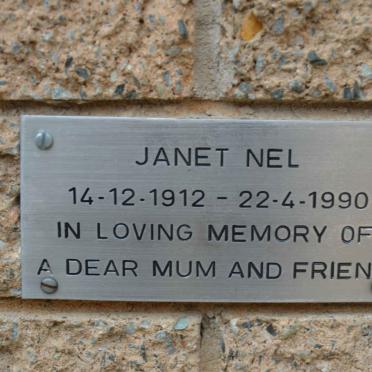 NEL Janet 1912-1990