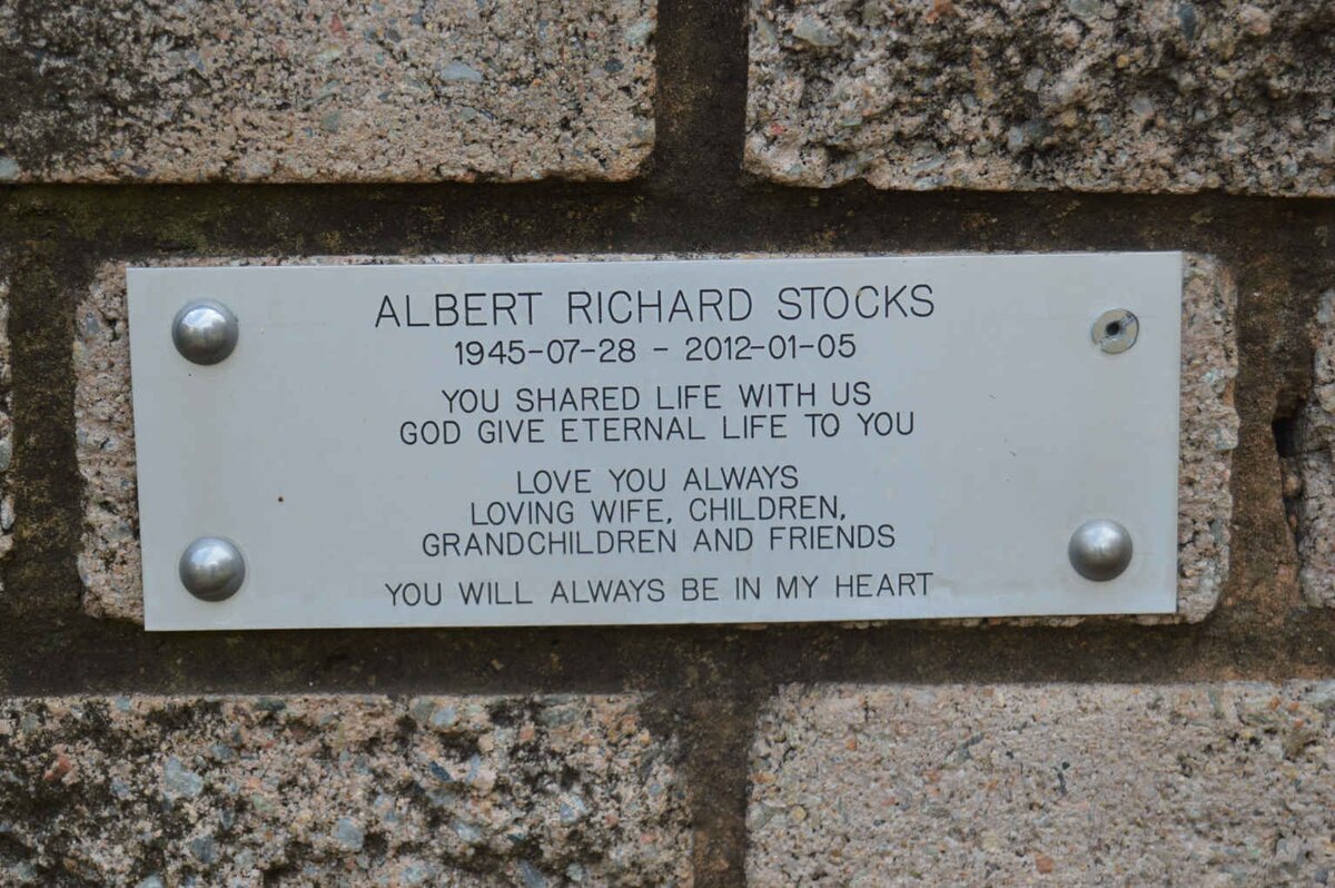 STOCKS Albert Richard 1945-2012