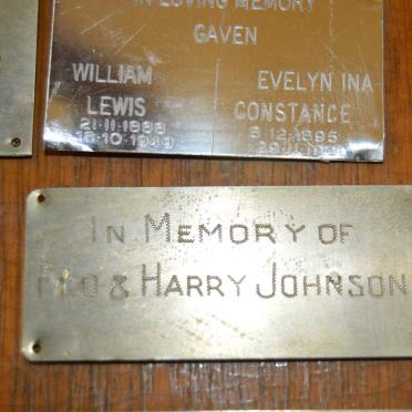 GAVEN William Lewis 1888-1949 &amp; Evelyn Ina Constance 1895-1961 :: JOHNSON Harry &amp; Flo