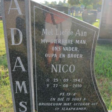 ADAMS Nico 1947-2010