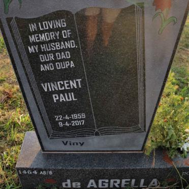AGRELLA Vincent Paul, de 1959-2017
