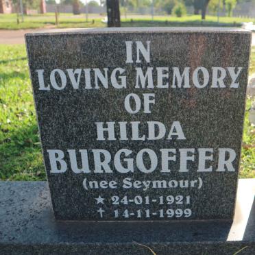 BURGOFFER Hilda nee SEYMOUR 1921-1999