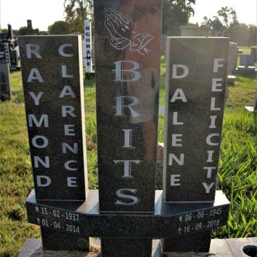 BRITS Raymond Clarence 1937-2014 &amp; Dalene Felicity 1945-2018