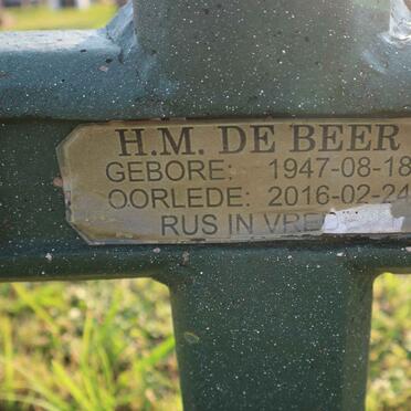 BEER M.F., de 1934-2013 &amp; H.M. 1947-2016