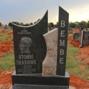 BEMBE Ntombi Thandiwe 1957-2020