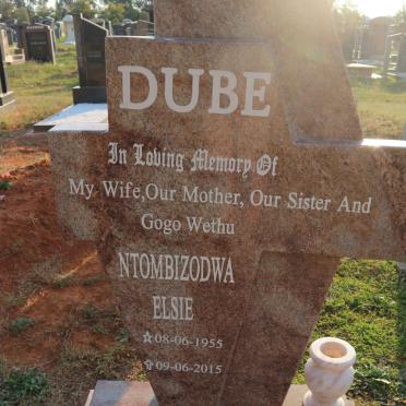 DUBE Ntombizodwa Elsie 1955-2015