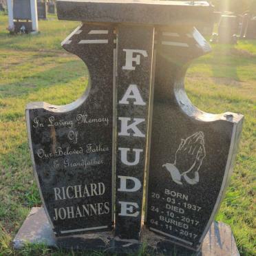 FAKUDE Richard Johannes 1937-2017