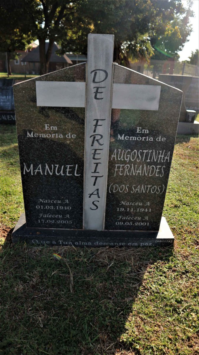 FREITAS Manuel, de 1940-2005 &amp; Augostinha Fernandes DOS SANTOS 1941-2001
