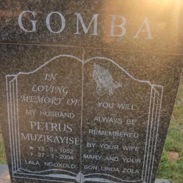 GOMBA Petrus Muzikayise 1952-2004