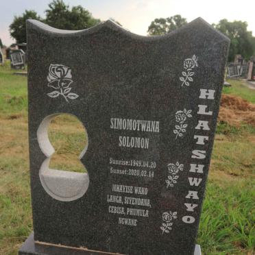 HLATSHWAYO Simomotwana Solomon 1949-2020