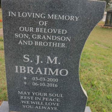 IBRAIMO S.J.M. 2000-2016
