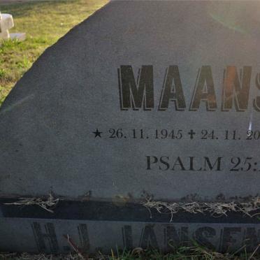 JANSEN H.J. Maans 1945-2011