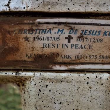 KUHN Christine M., DE JESUS 1961-2017