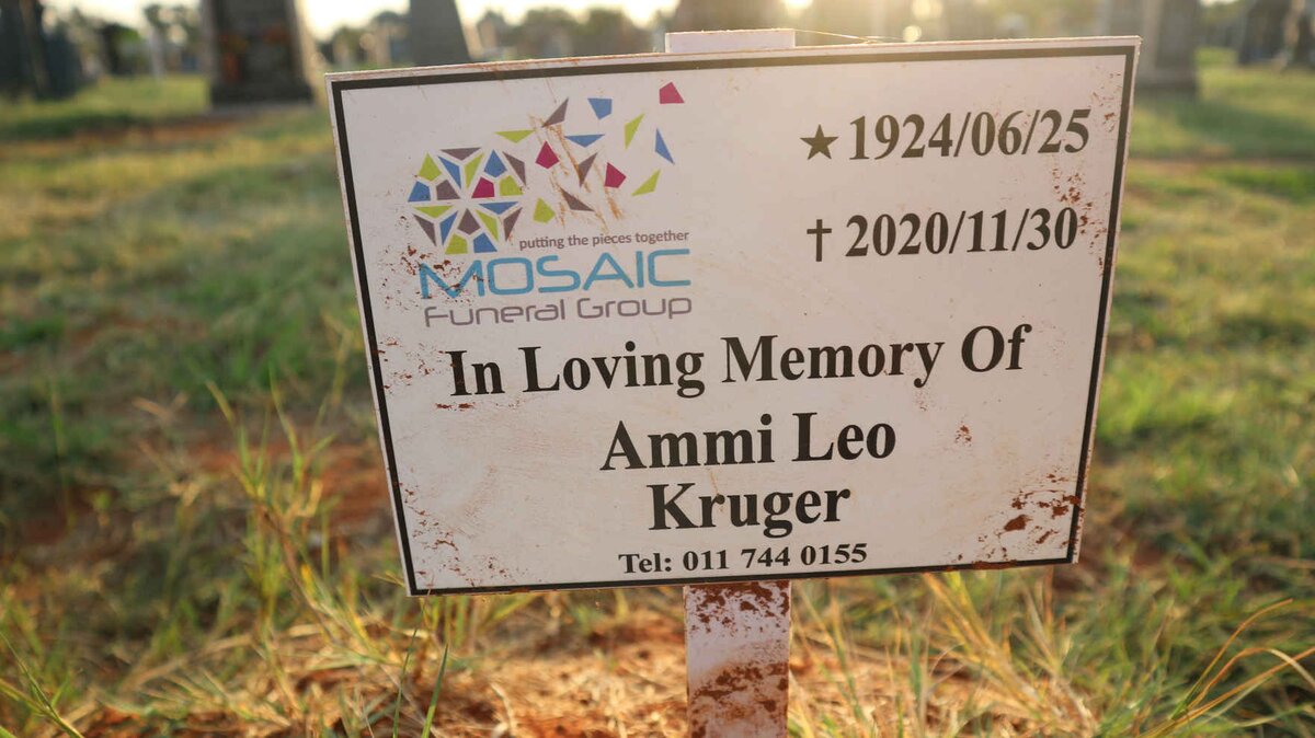 KRUGER Ammi Leo 1924-2020 :: KRUGER Maria Susanna 1929-2017