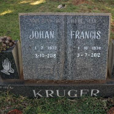 KRUGER Johan 1932-2018 &amp; Francis 1934-2012