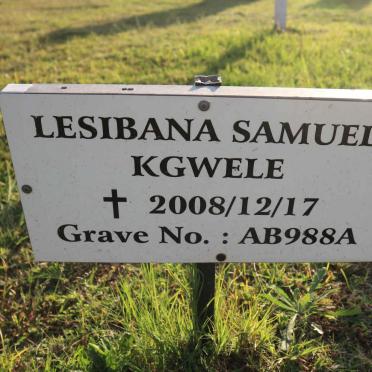 KGWELE Lesibana Samuel -2008