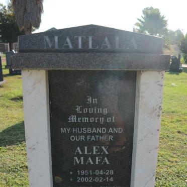 MATLALA Alex Mafa 1951-2002