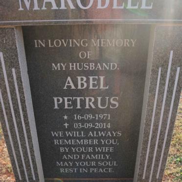 MAROBELE Abel Petrus 1971-2014