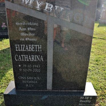 MYBURG Elizabeth Catharina 1943-2002