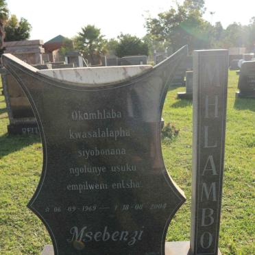 MHLAMBO Msebenzi 1969-2004