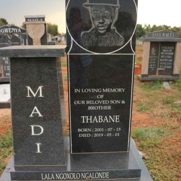 MADI Thabane 2001-2019