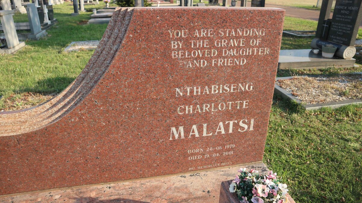 MALATSI Nthabiseng Charlotte 1979-2001