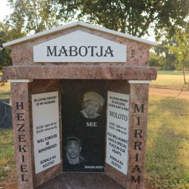 MABOTJA Hezekiel 1952-2014 &amp; Miriam Moloto 1956-2018