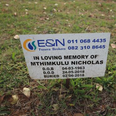 MTHIMKULU Nicholas 1963-2018