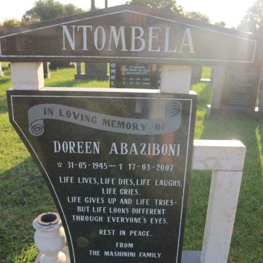 NTOMBELA Doreen Abaziboni 1945-2007