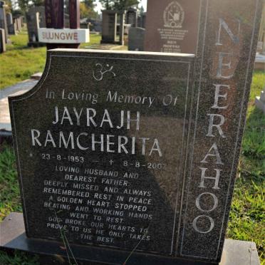 NEERAHOO Jayrajh Ramcherita 1953-2007
