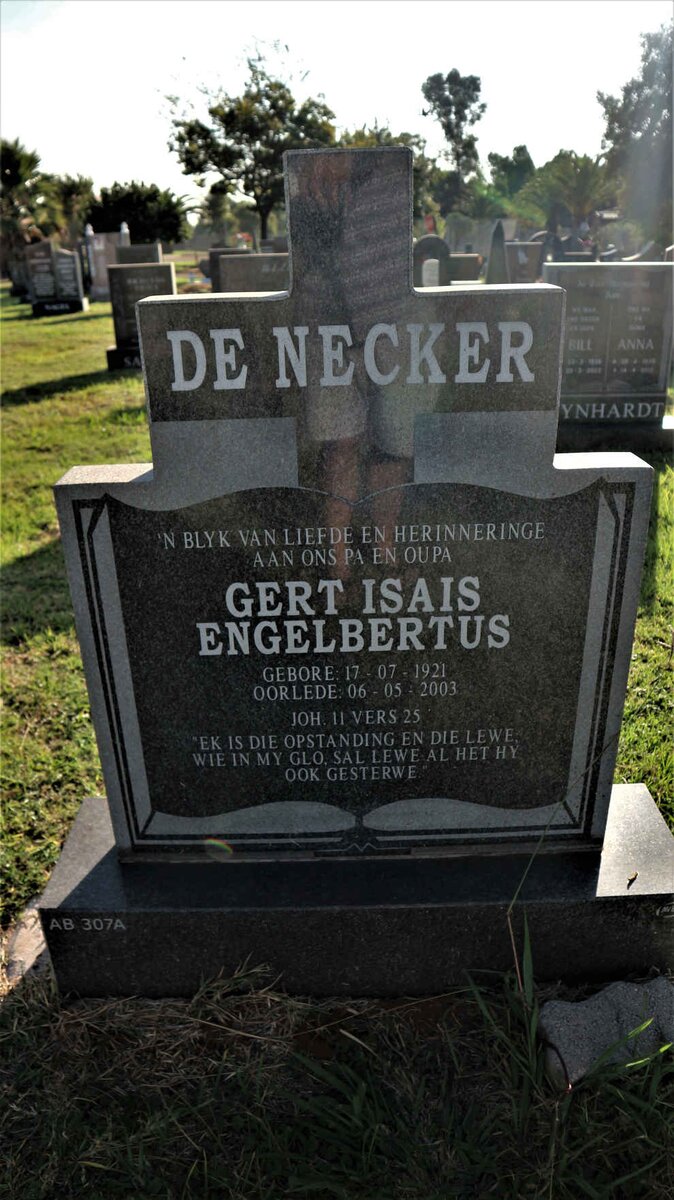 NECKER Gert Isais Engelbertus, de 1921-2003