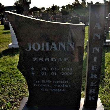 NIEKERK Johann, van 1944-2006